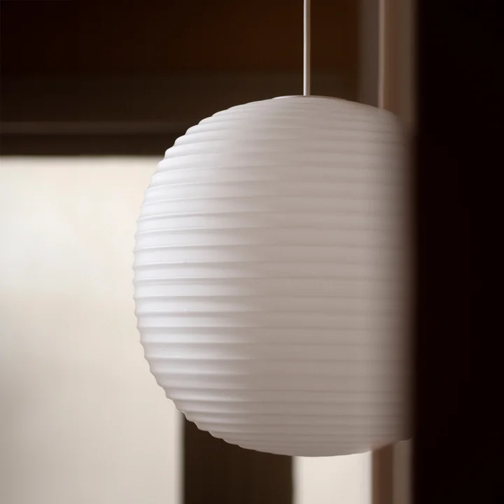 New Works - Lantern Pendelleuchte L, Ø 40 cm, weiss / matt