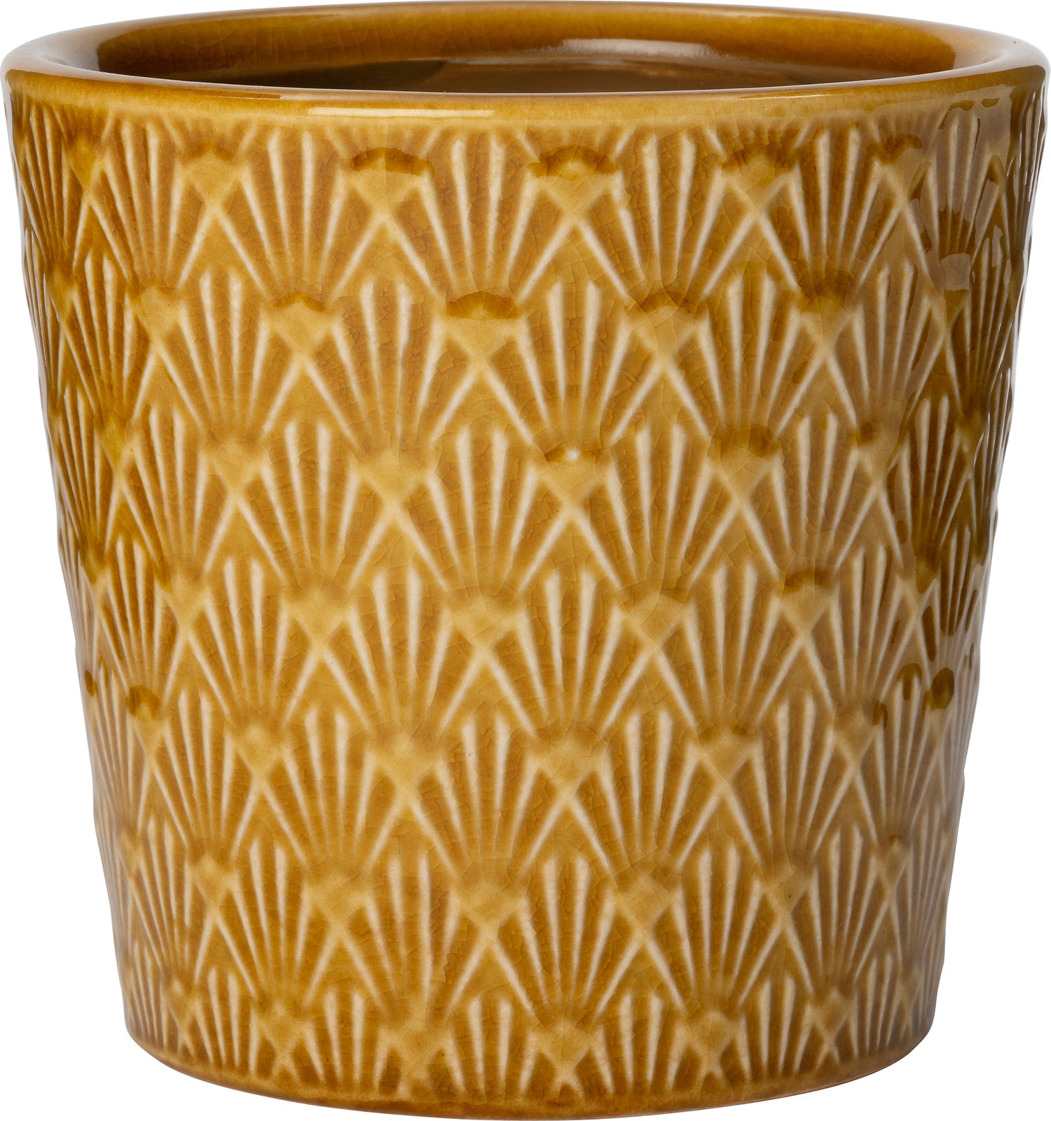 Intratuin bloempot Verano geel D 13,5 H 13 cm