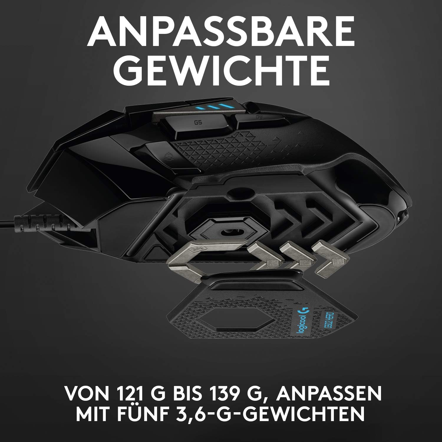 G502 Hero High Performance Kabelgebundene Gaming Maus (910-005470) - Schwarz