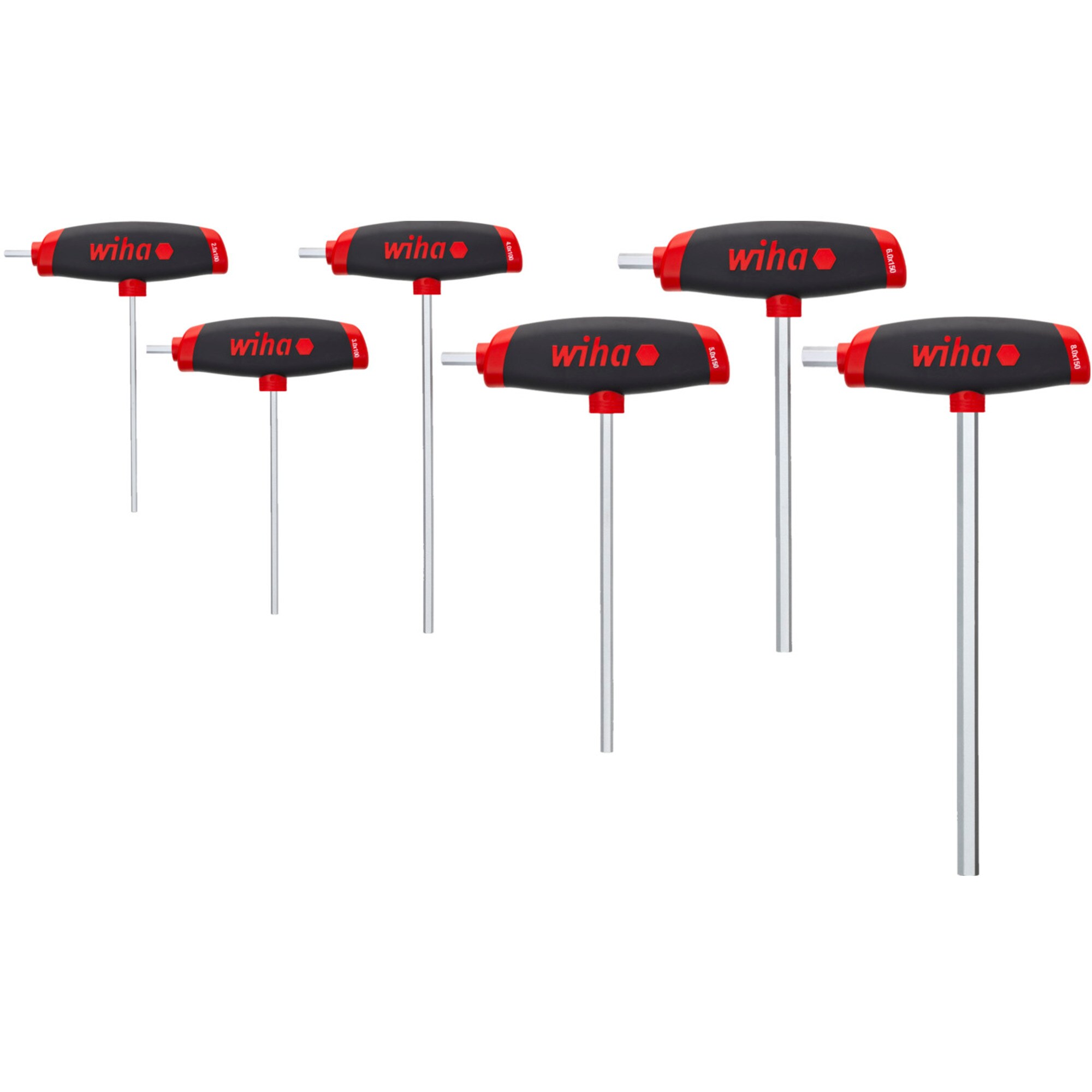 Wiha Schraubendreher Stiftschlüssel-Set Hex, mit Quergriff ComfortGrip