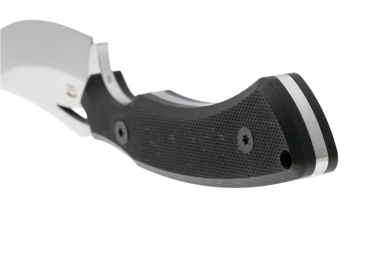 Böker Plus Tavros 02BP0007 Satin D2, Black G10, vaststaand mes