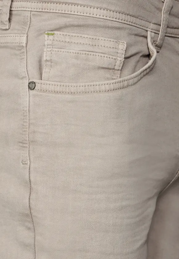 Regular Fit Jeansshorts - light sand beige washed