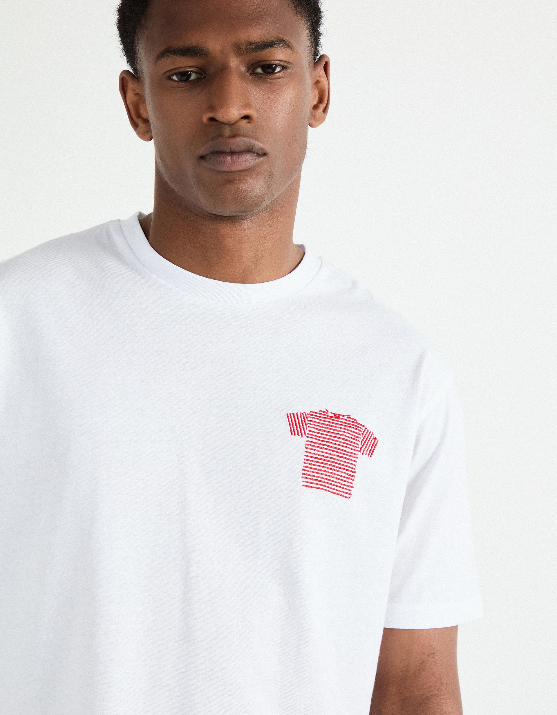 T-shirt Print, Homem, Branco