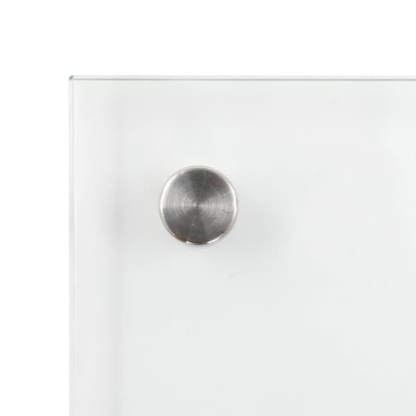 vidaXL Kjøkkenplate gjennomsiktig 80x60 cm herdet glass