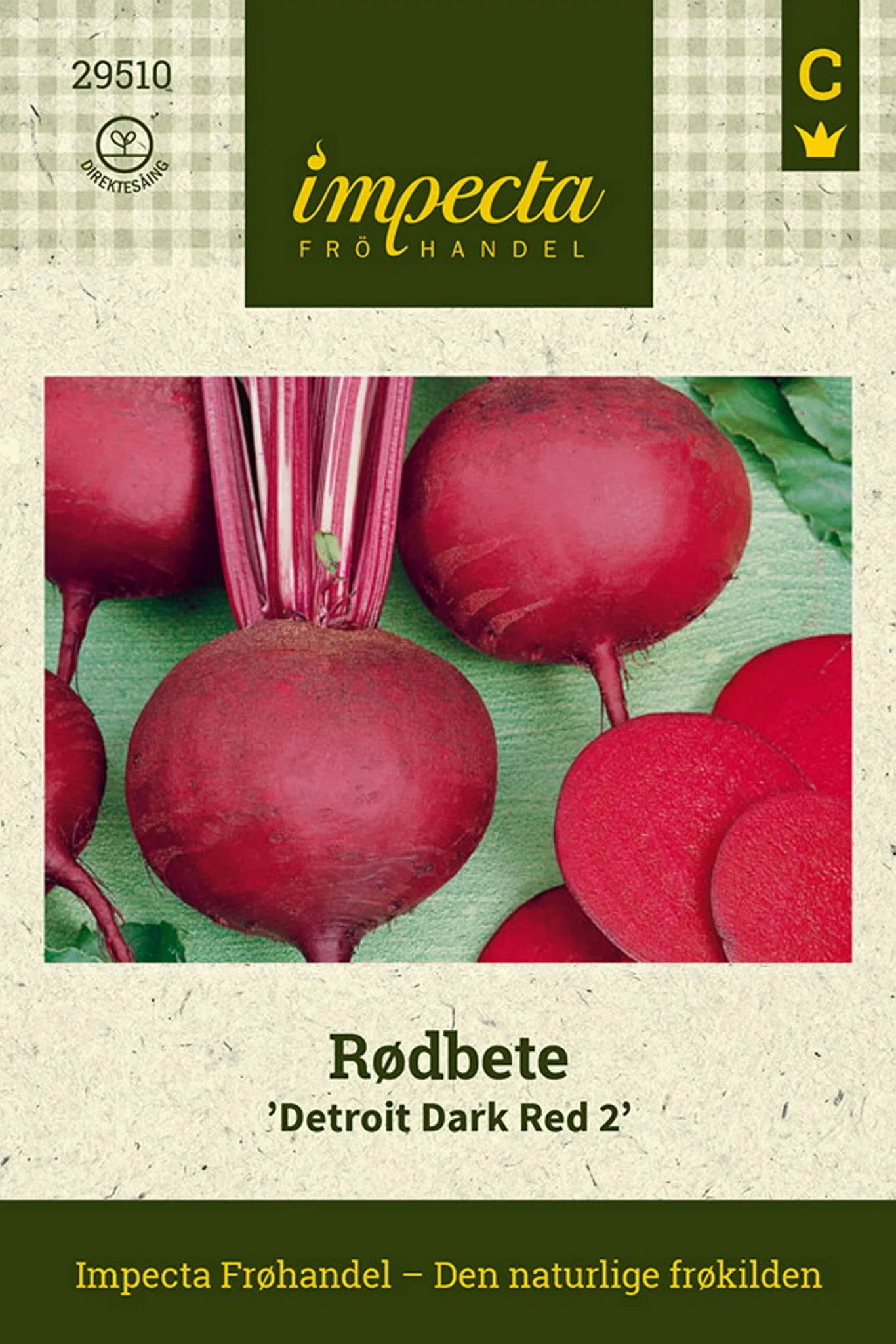 Beta vulgaris 'Detroit Dark Red 2' Rødbete 'Detroit Dark Red 2'