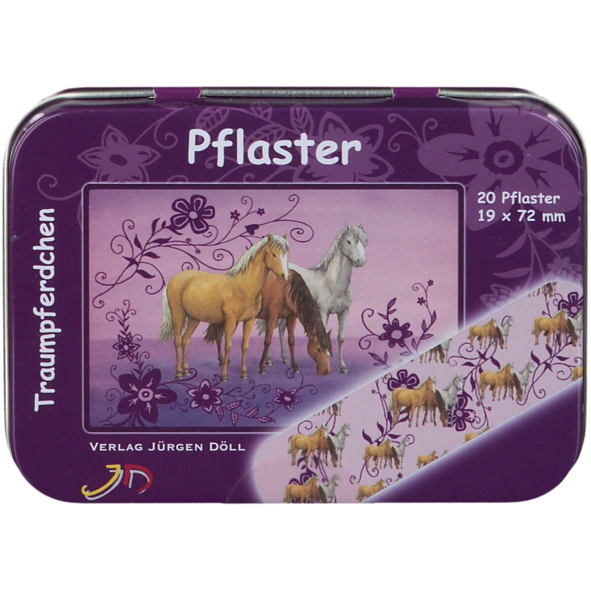 Kinderpflaster Traumpferdchen Dose