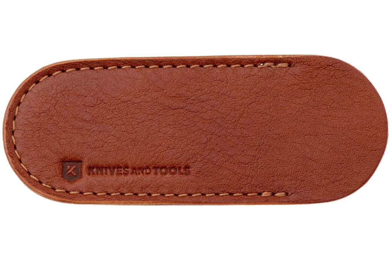 Knivesandtools Leather Sheath, Cognac, Small, schede