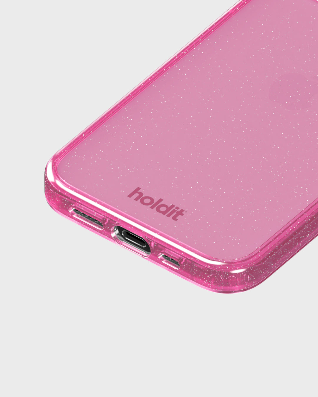 Holdit  Glitter iPhone cover - Pink