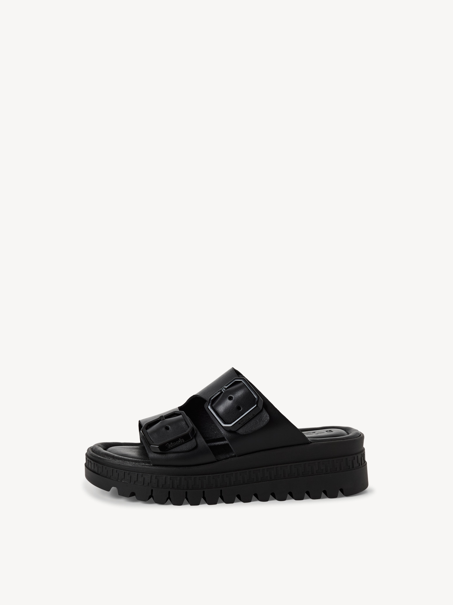 Leren Slipper - zwart