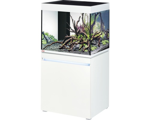 EHEIM incpiria 230 aquariumcombinatie met LED-verlichting en verlichte alpenkast