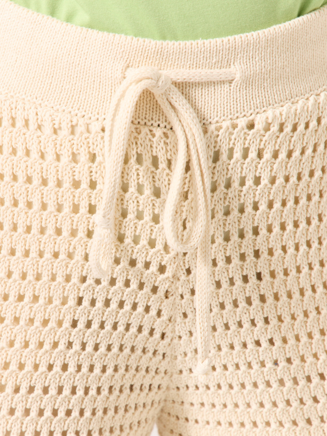 Pantalon en maille taille elastique