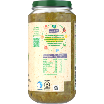 Olvarit 18+ Maanden Risotto Doperwten Kalkoen 250g