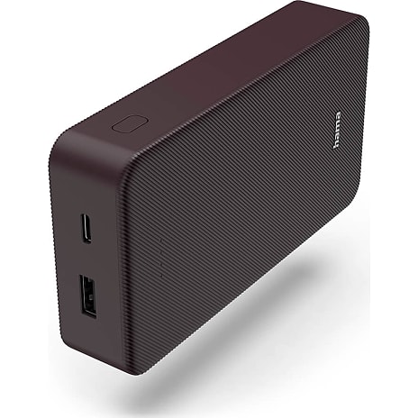 Hama powerbank 20.000 mAh - bordeaux