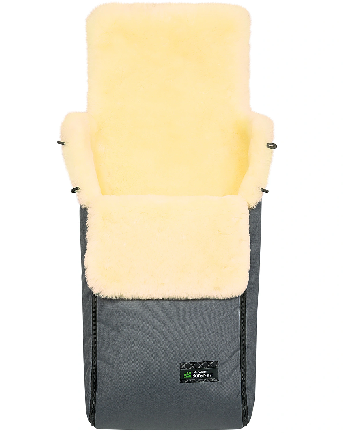 Lammfell-Fußsack PAUL (92cm) in anthrazit