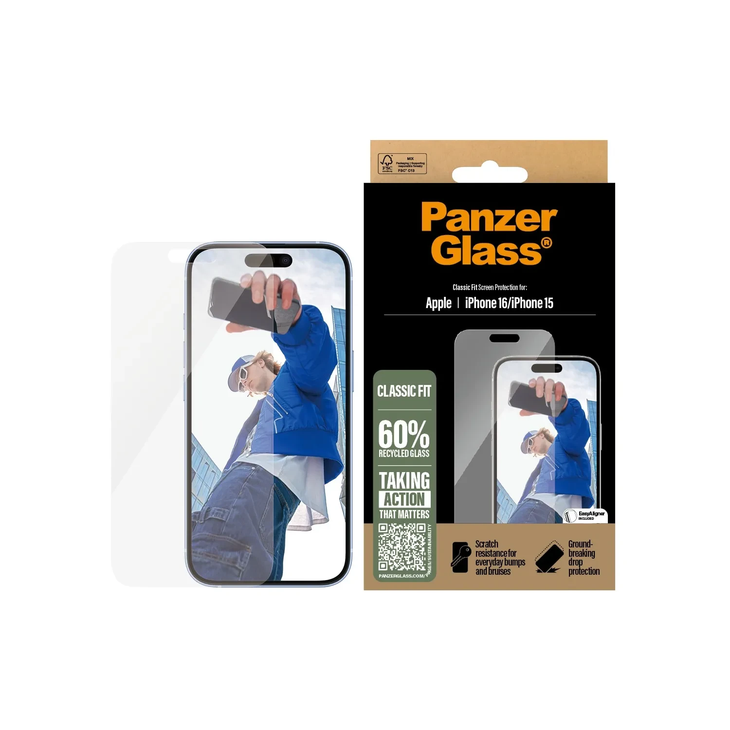 PanzerGlass iPhone 15 + 16 2873