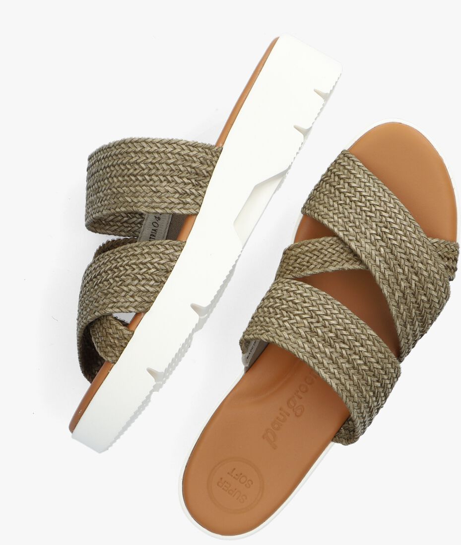 PAUL GREEN groene paul green slippers 7696