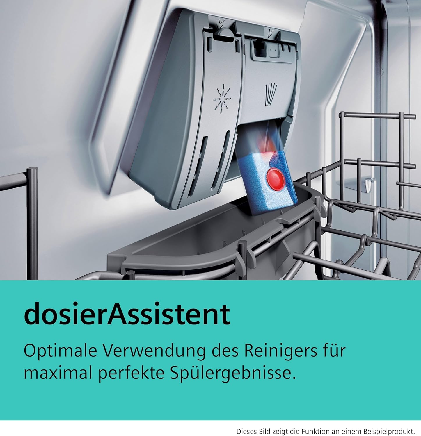 Siemens SN53HS03TE iQ300, Geschirrspüler Teilintegriert 60 cm, Besteckkorb, smartStart, Programm-Assistent, Oberkorb höhenverstellbar, Bestätigte Hygieneleistung, aquaStop, Gebürsteter Stahl