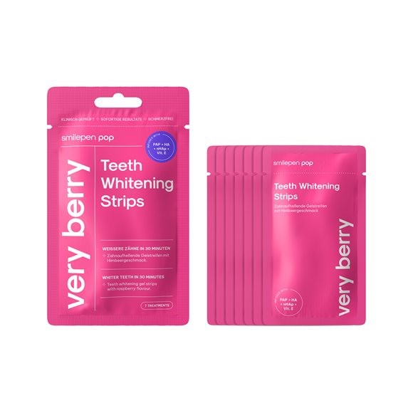 SmilePen Pop Teeth Whitening Strips Very Berry 2 Stk