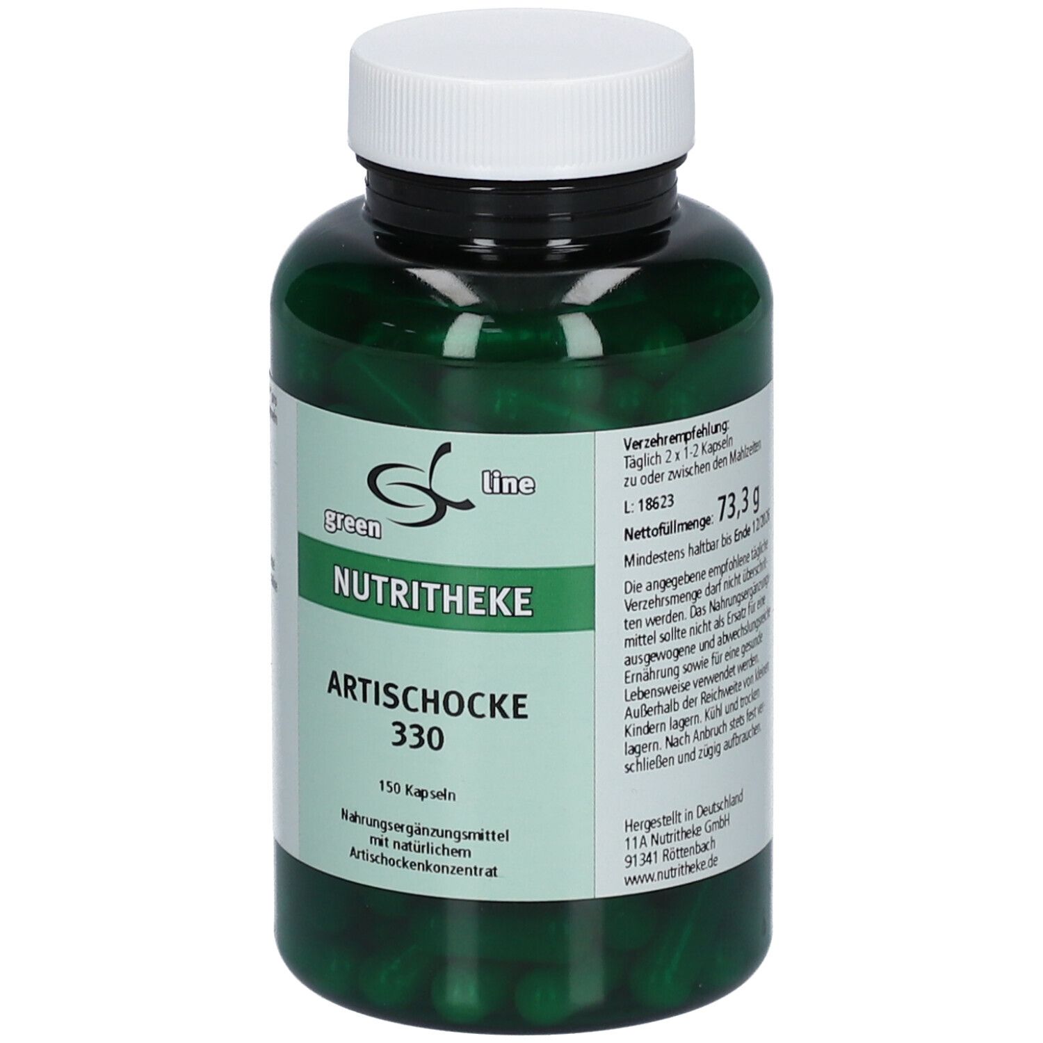 green line NUTRITHEKE Artischocke 332