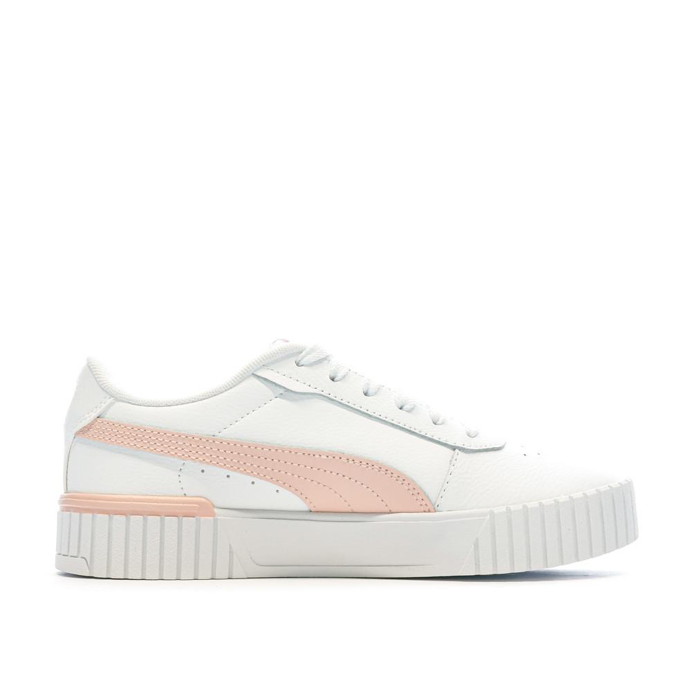 Puma Baskets Blanches/Rose Femme Puma Carina 2.0
