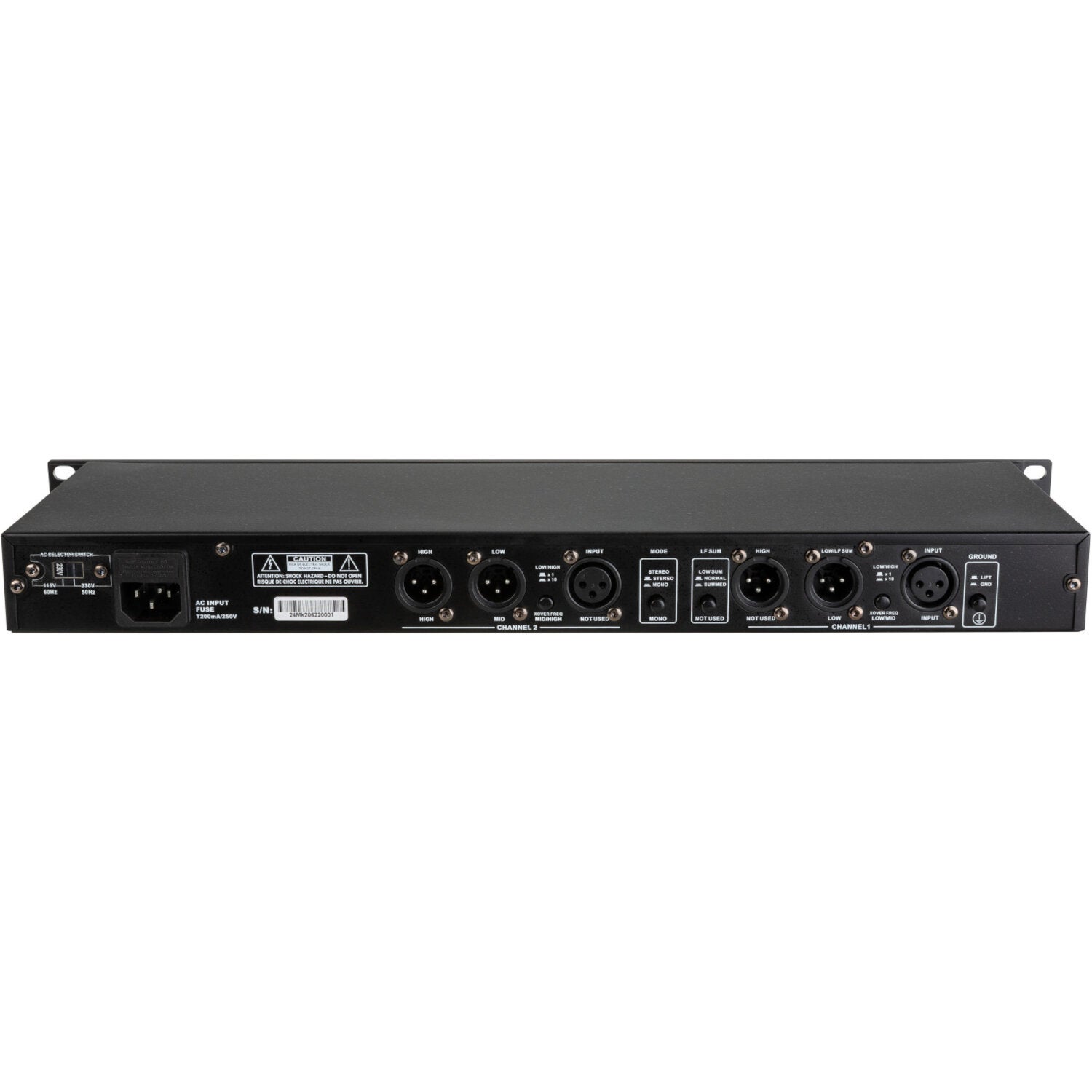 JB systems XO 2.4 Mk2 2-weg stereo / 3-weg mono crossover
