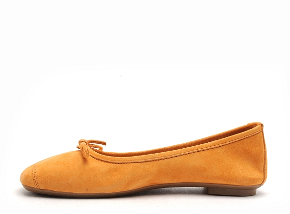 Reqins ballerines femme harmonie cuir velours orange
