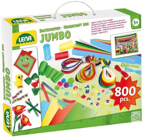 Lena - 42629 - Knutselkoffer - Gekleurd - Diverse Materialen - 800 Accessoires