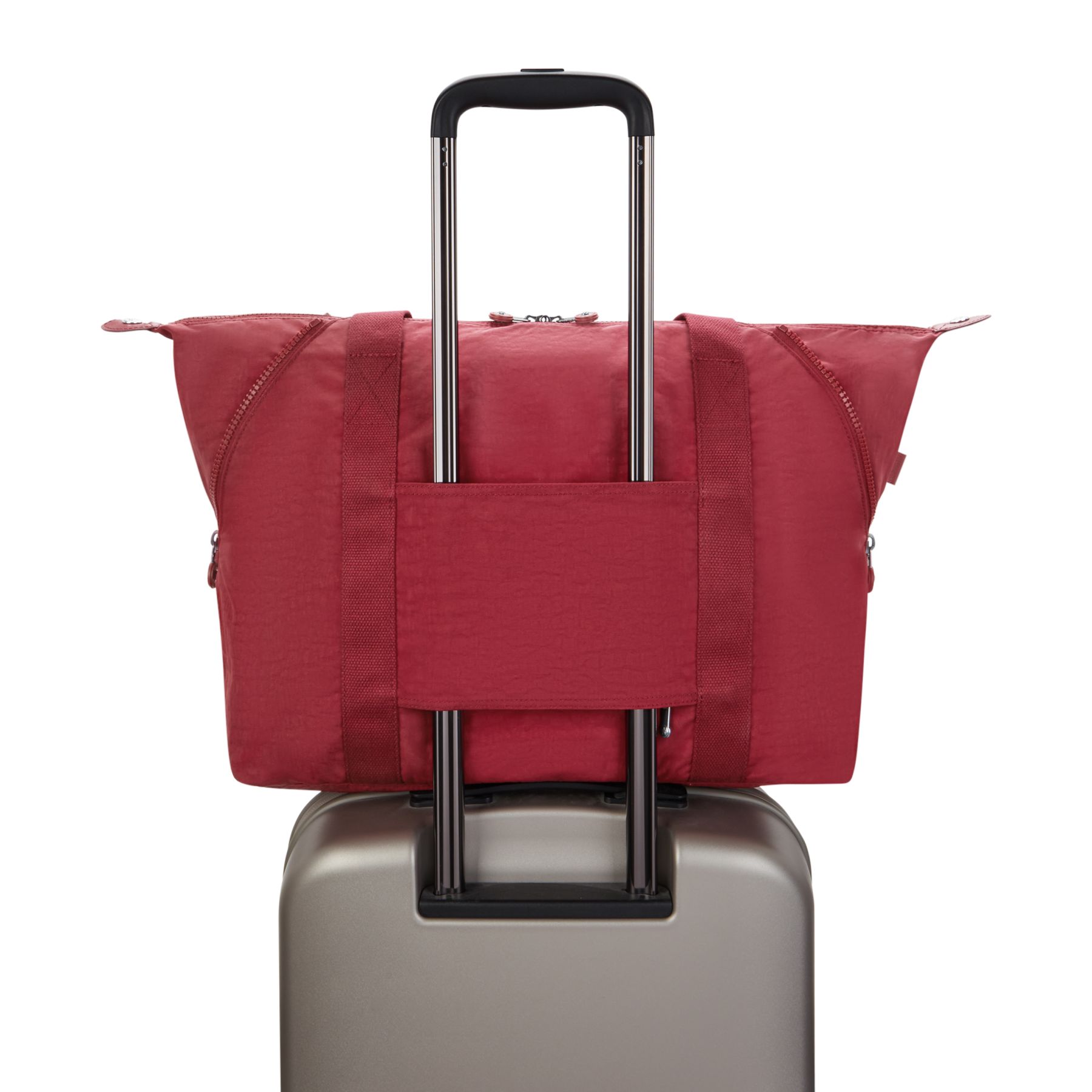 ART M  Sac fourre-tout multi-usage taille moyenne avec manchon pour valise - Funky Red