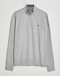 Polo Ralph Lauren Double Knit Half-Zip Sweater Tuscan Beige Heather
