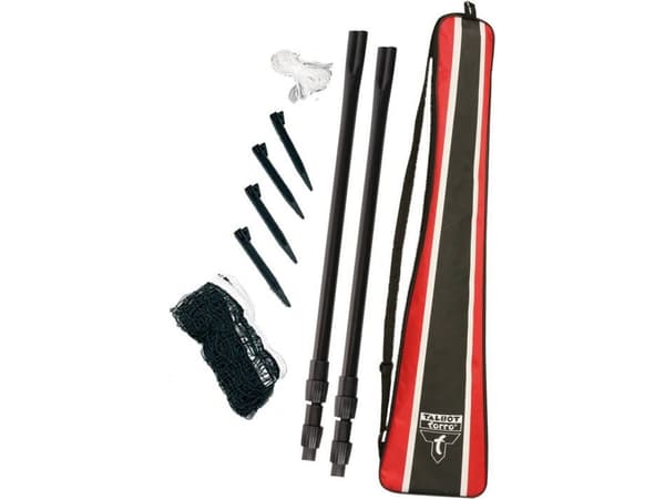 Talbot Torro Badmintonnett Net Post svart og hvit (STB0204)