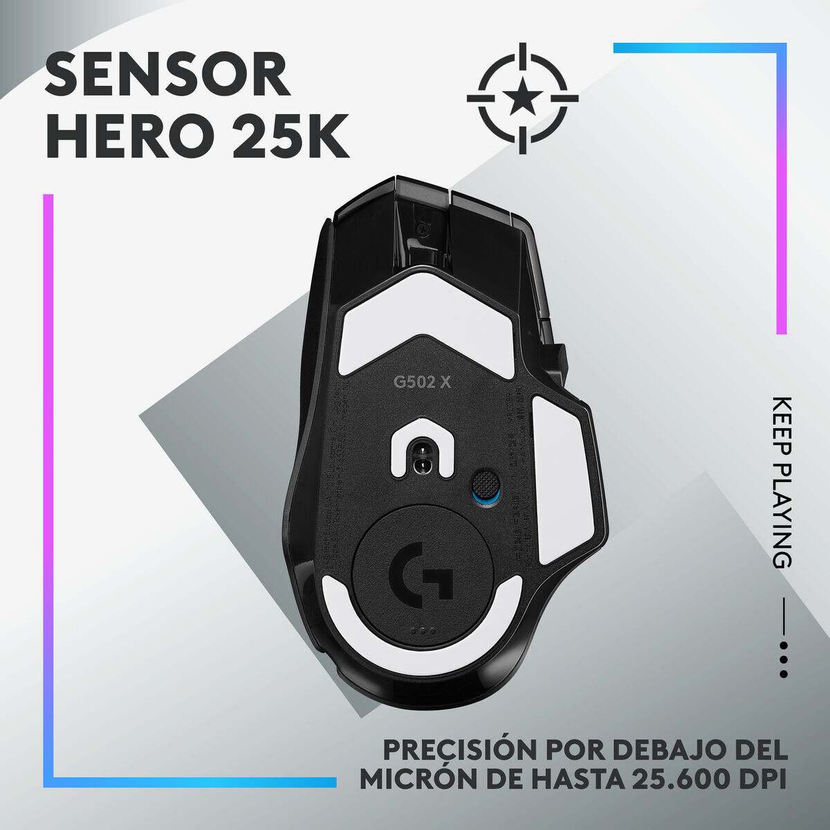Logitech - G502 X Plus Rgb Gaming Mus - Sort - 25.600 Dpi