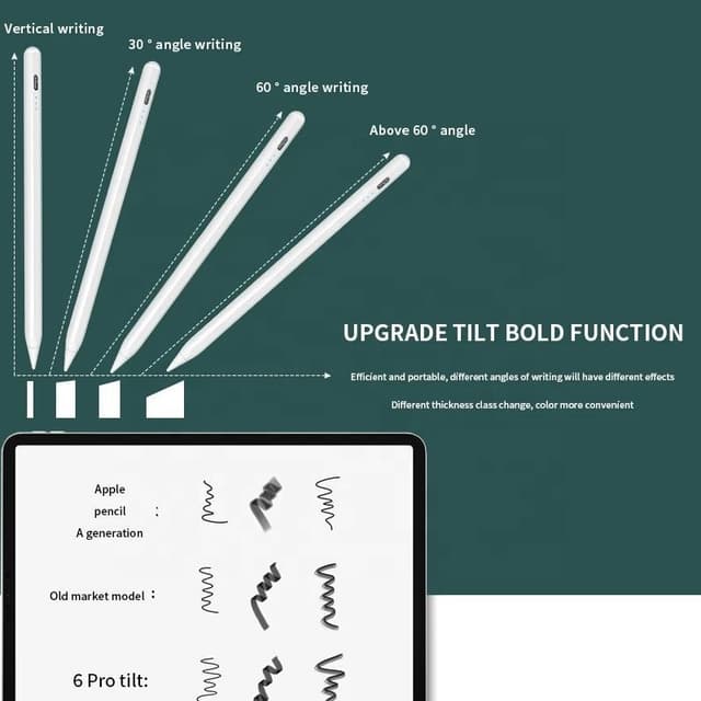 Stylus pen til iPad (2018 og nyere) USB-C Sort