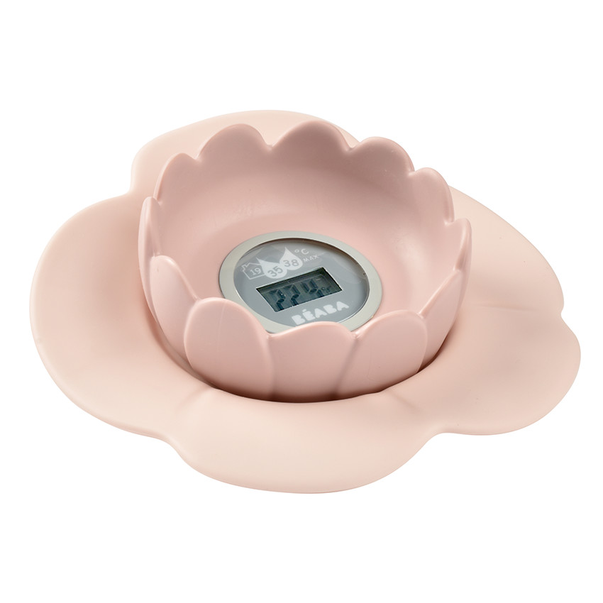 Thermomètre de bain Lotus Old pink