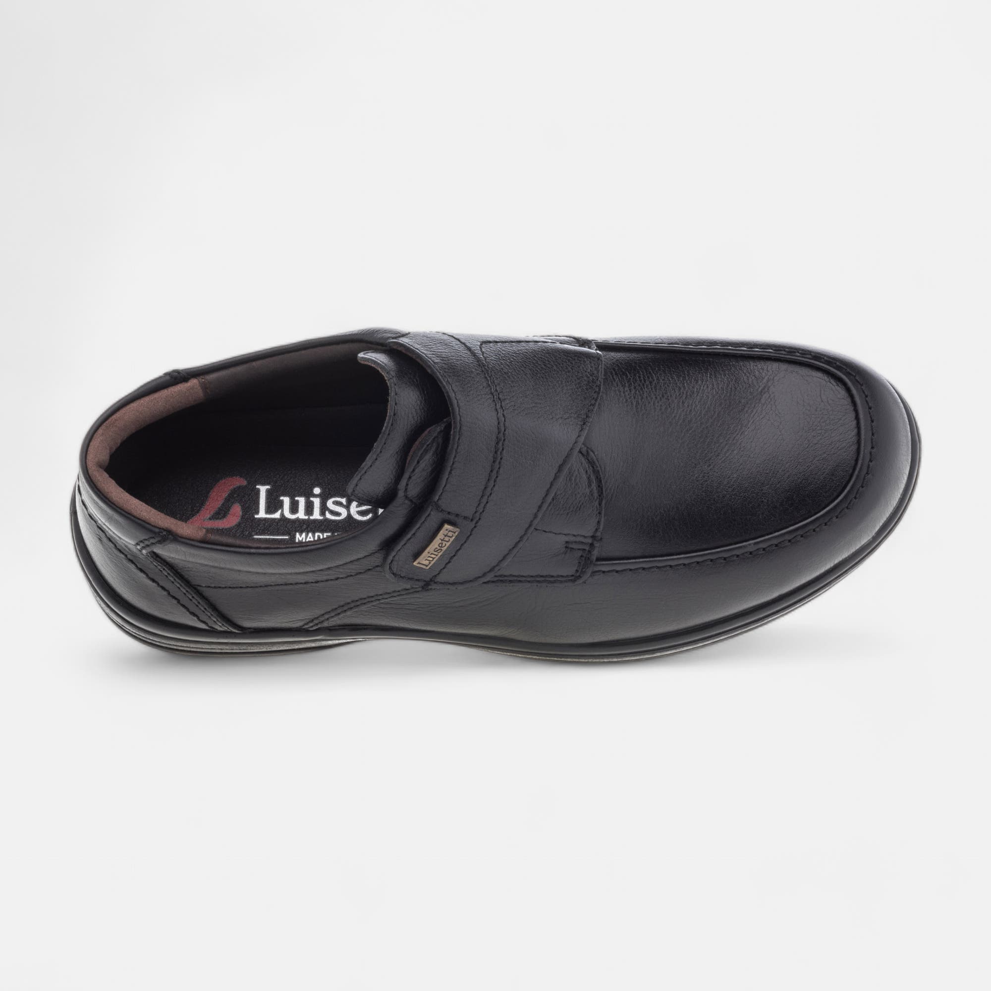 Derbies pieds sensibles Homme en cuir noir