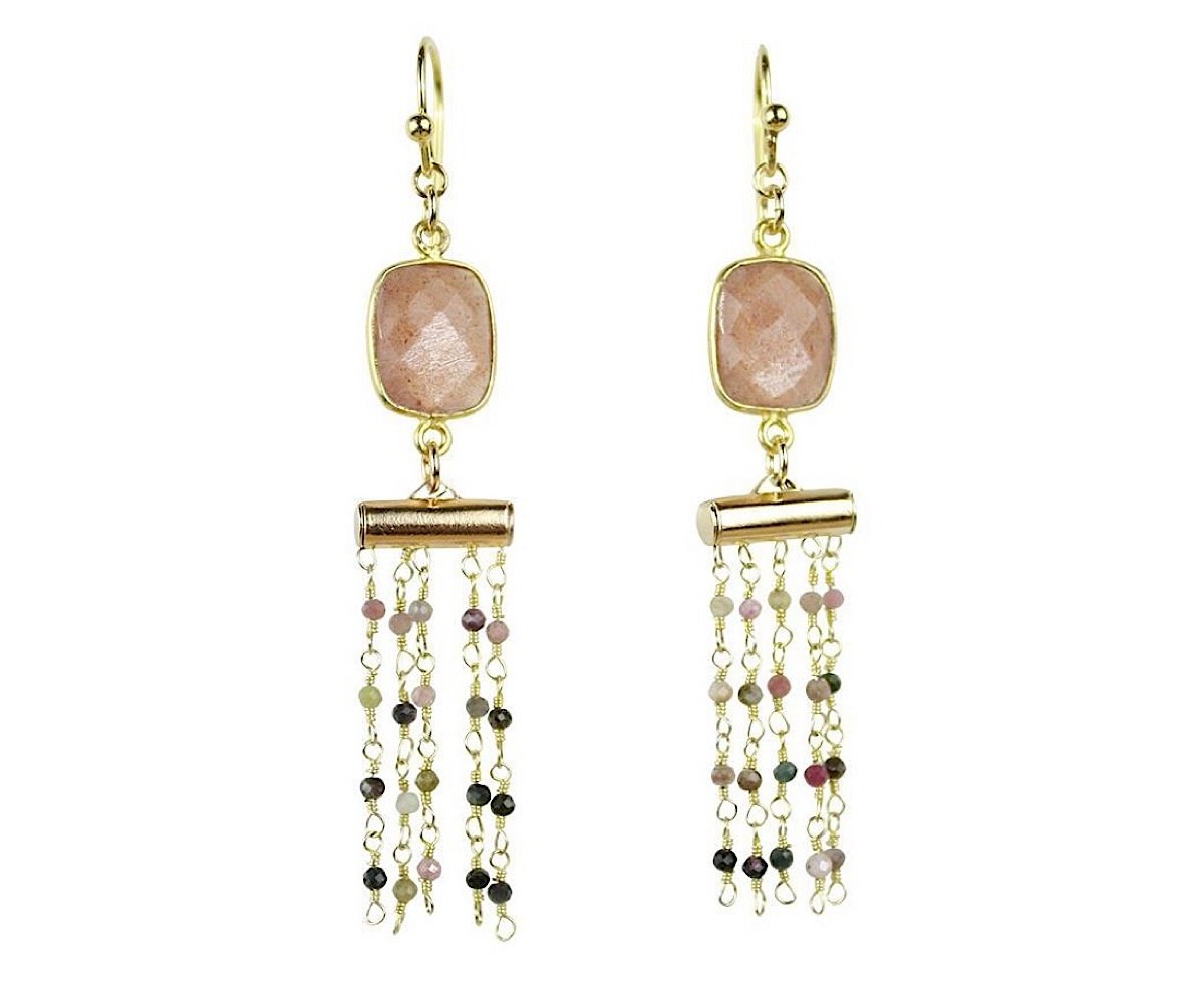 Boucles d'oreilles crochet Uttanasana Doré