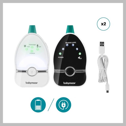 Easy Care Babyphone Audio - 500 mètres - BABYMOOV