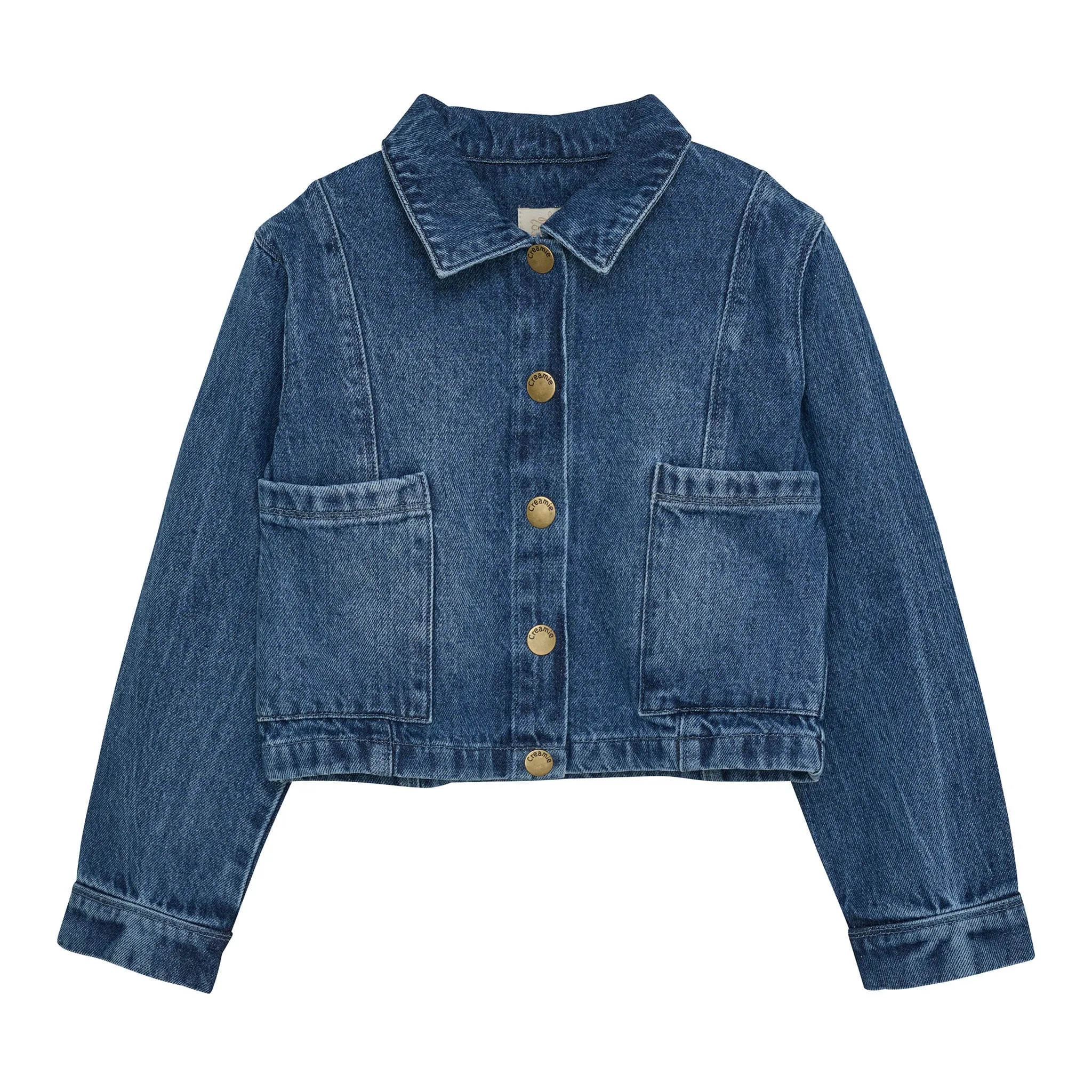 Creamie Manteau Mi-Saison Denim Court 7-14ans