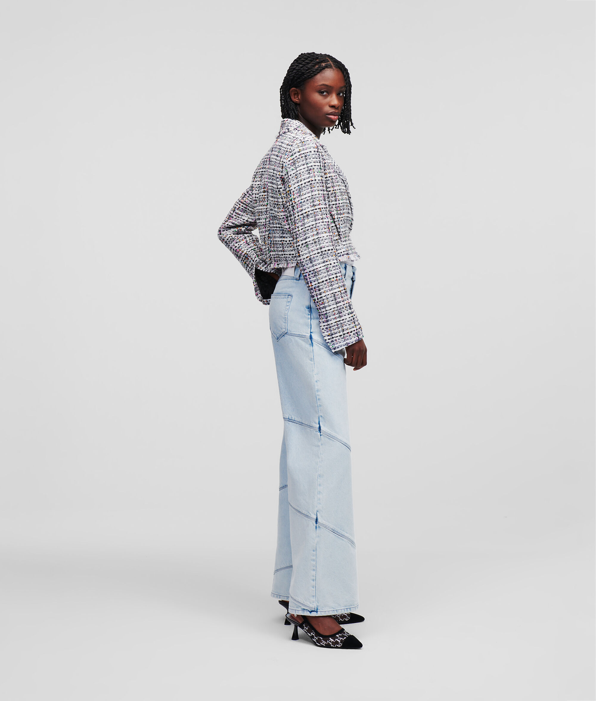 VESTE D'ÉTÉ EN TISSU BOUCLÉ