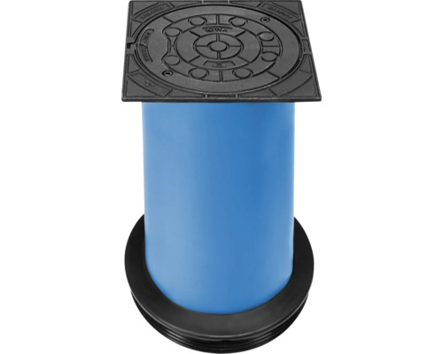 Telescopische putdeksel zonder ventilatie DN 315 mm belastingsklasse B 125 incl. blauwe buis