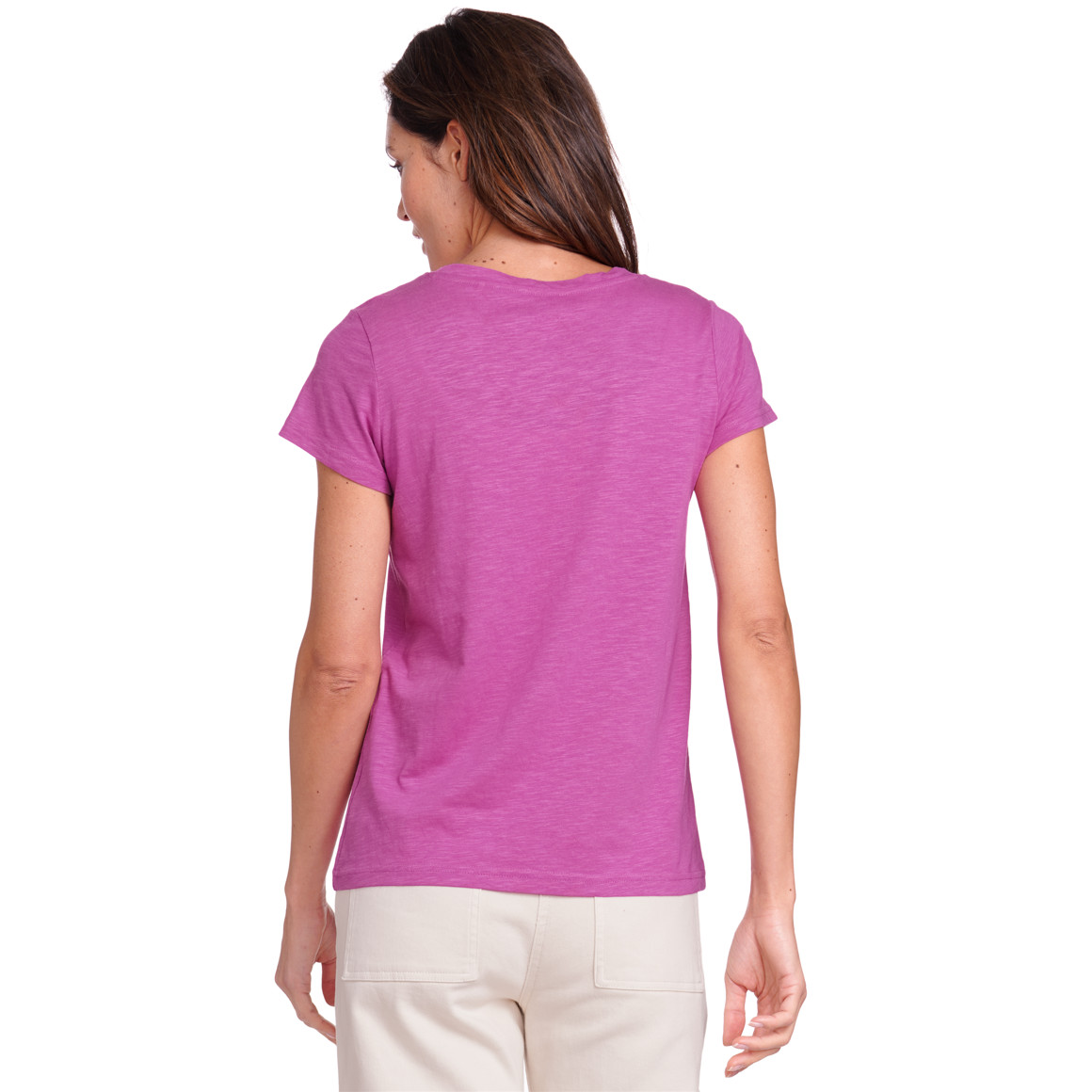 Gina Collection Damen T-Shirt mit Frontprint pink