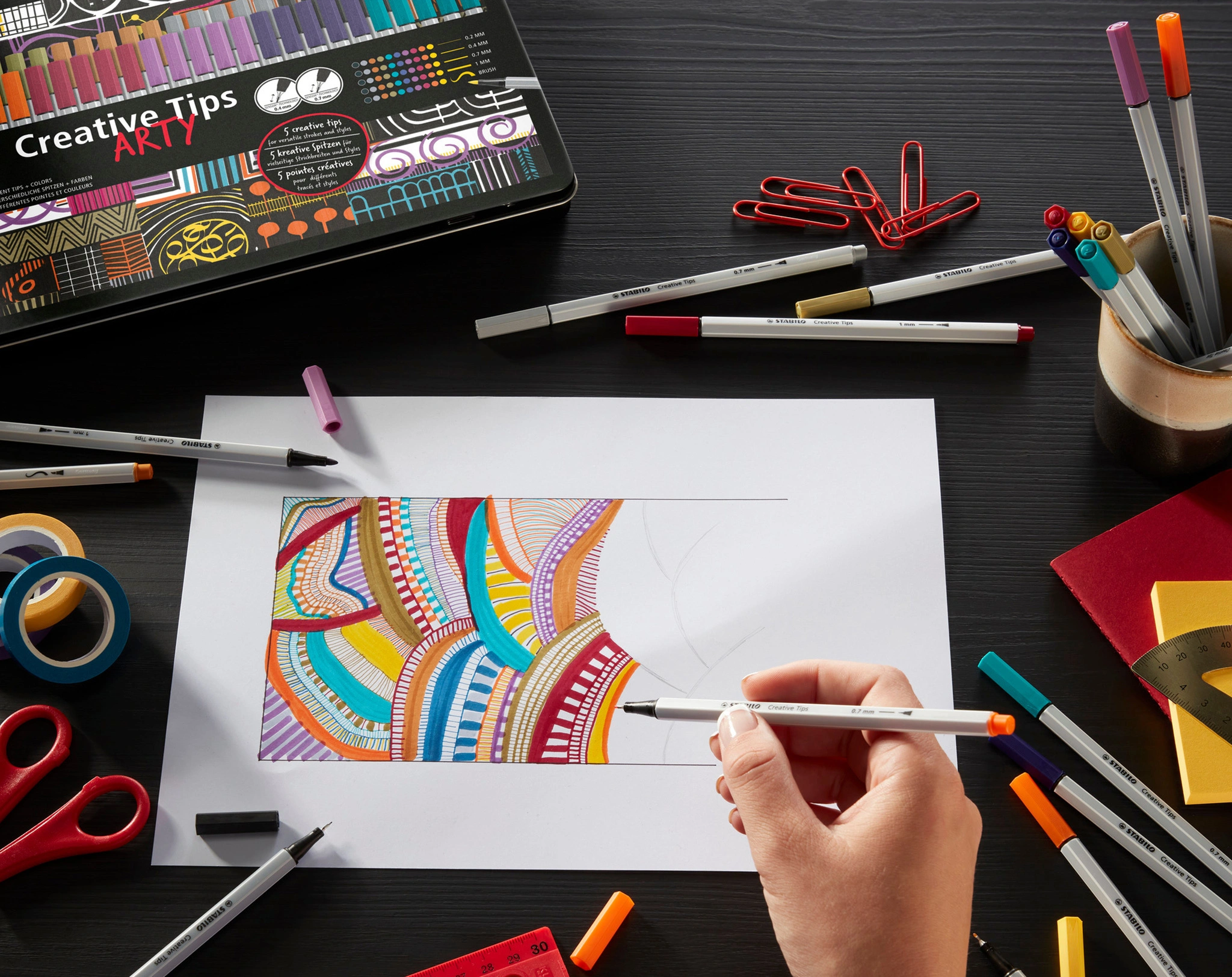 Filzstift STABILO® Creative Tips ARTY SHADING 10er-Pack