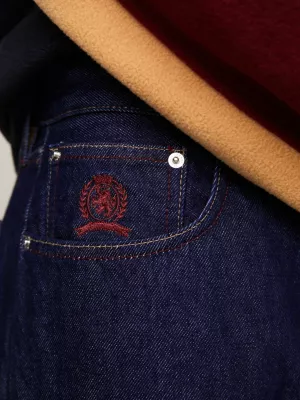 Calça jeans Crest Regular Fit com barra dobrada