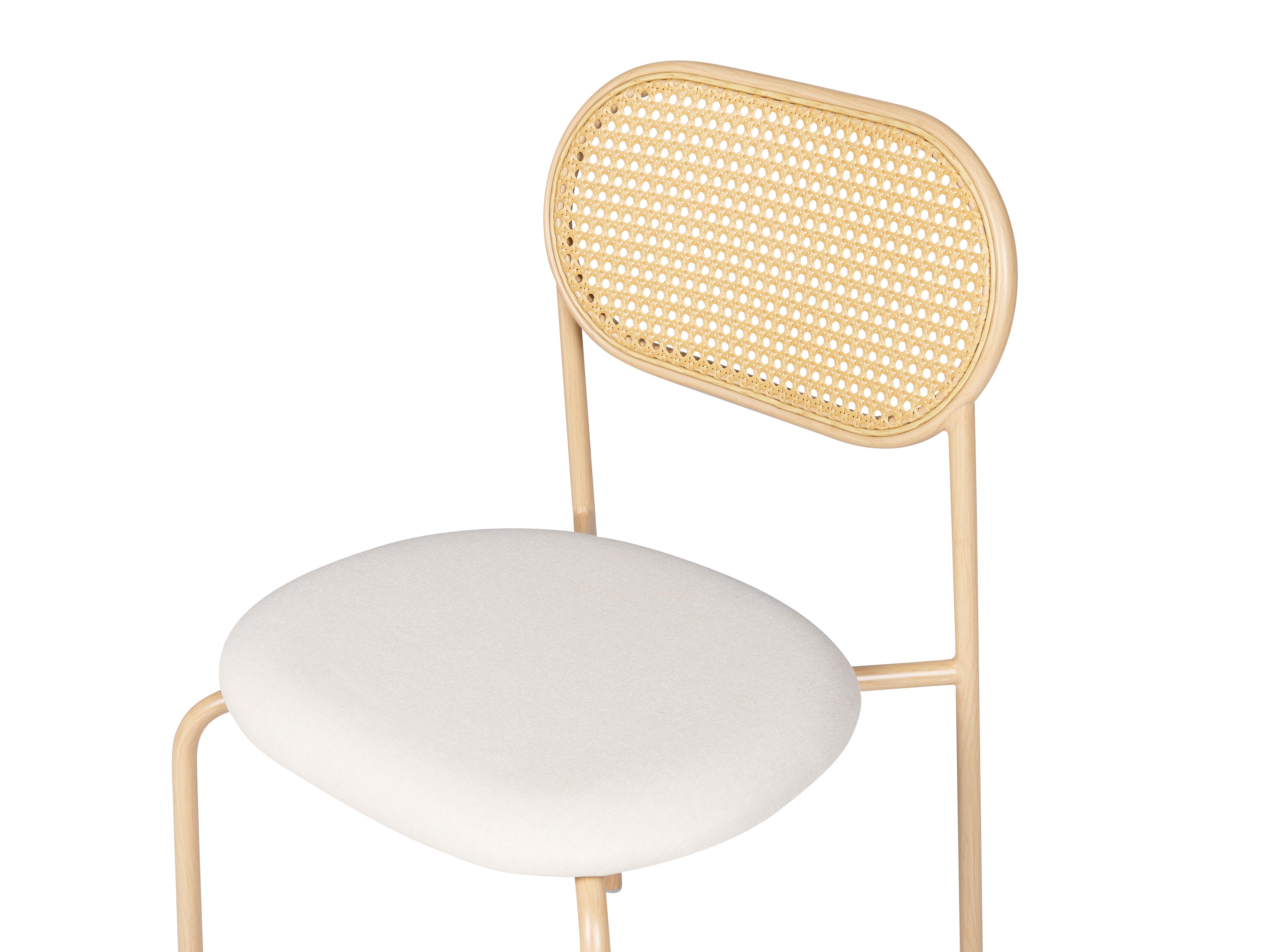 Set van 2 eetkamerstoelen ADAVER Metaal Lichtbruin