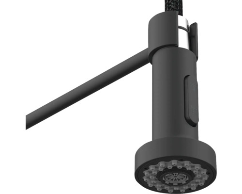 Lagedrukfitting TIBER zwart mat 147108