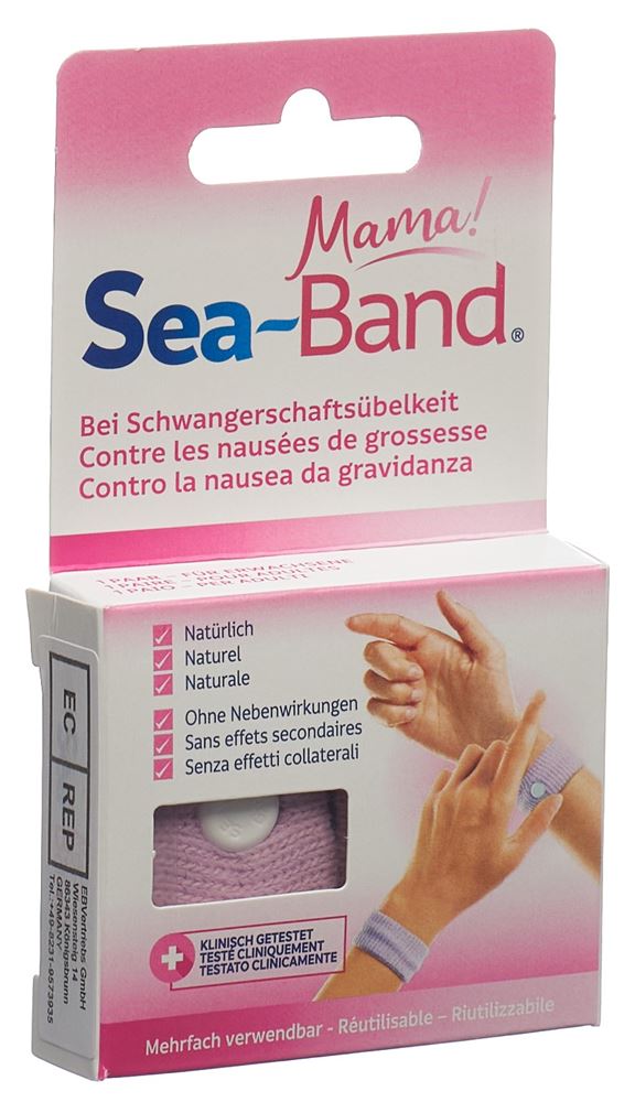 SEA-BAND Mama Akupressurband<br>1 Paar, pink für Schwangere
