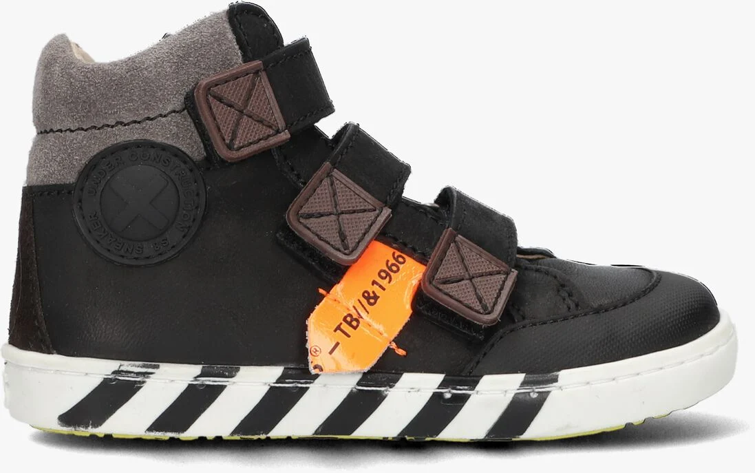 SHOESME zwarte shoesme hoge sneaker ur21w043