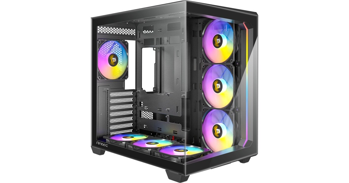 AntecC5 ARGB midi tower behuizing  (Zwart | 2x USB-A | 1x USB-C | Tempered Glass)