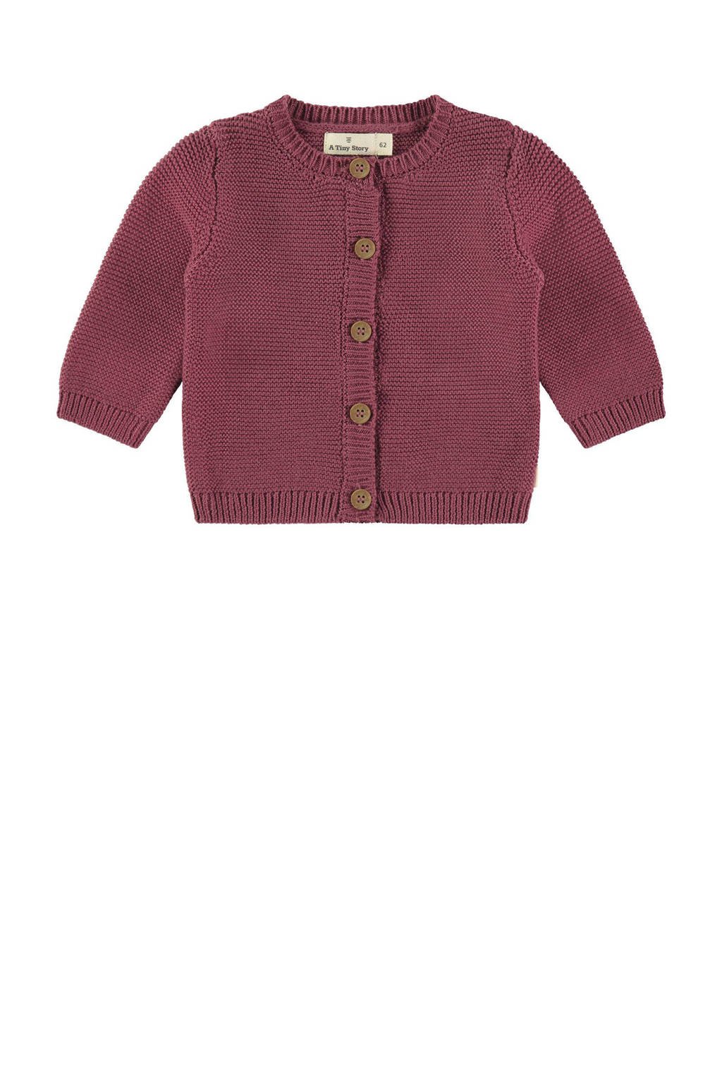 A Tiny Story baby gebreid vest rood