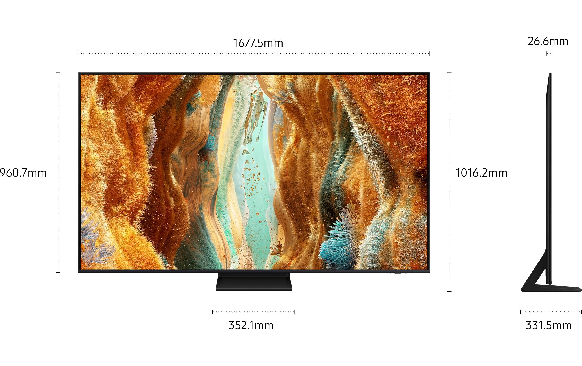 TV QE75QN70F 75'' QN70F Neo QLED 4K Mini LED AI TV, 2025<br>120 Hz, 4K (3.840 x 2.160), NQ4 AI Gen2 Processor, 20W 2CH