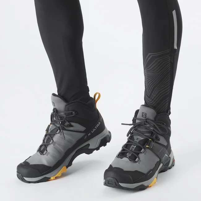 X ULTRA 4 MID WINTER THINSULATE™ CLIMASALOMON™ WATERPROOF  Winterschuhe Herren QuietShade/Black/WarmApricot